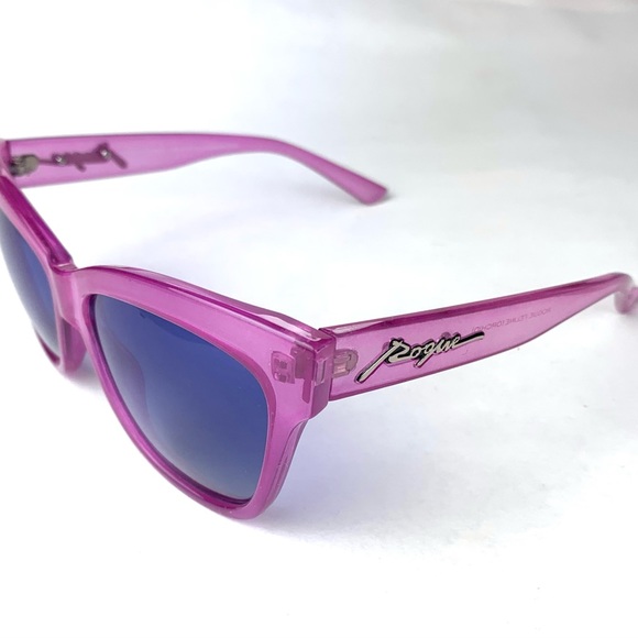Rogue Eyewear Polarized sunglasses women / Feline Cat Eyes Purple New - Picture 3 of 6